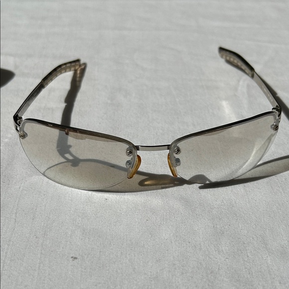 Vintage Burberry Y2K Silver Brown Sunglasses main image 6